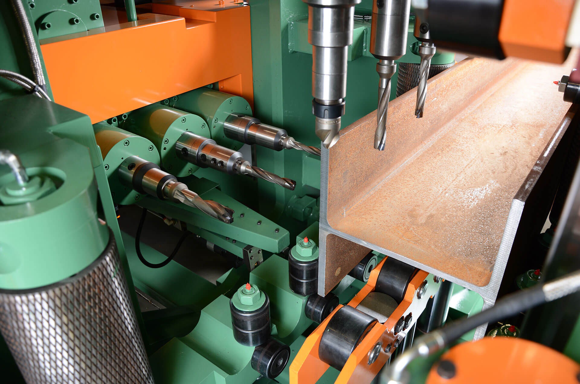 Nine Spindles Makes for Constant Operation Nine Spindles Makes for Constant Operation